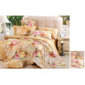 Conjunto de cama de flores grandes, conjunto de ropa de cama algodón, conjunto de ropa de cama fucsia